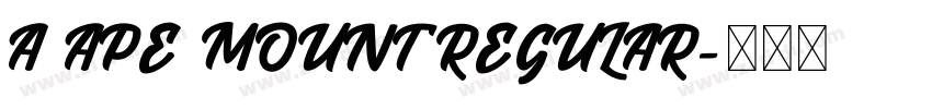 A APE MOUNT REGULAR字体转换